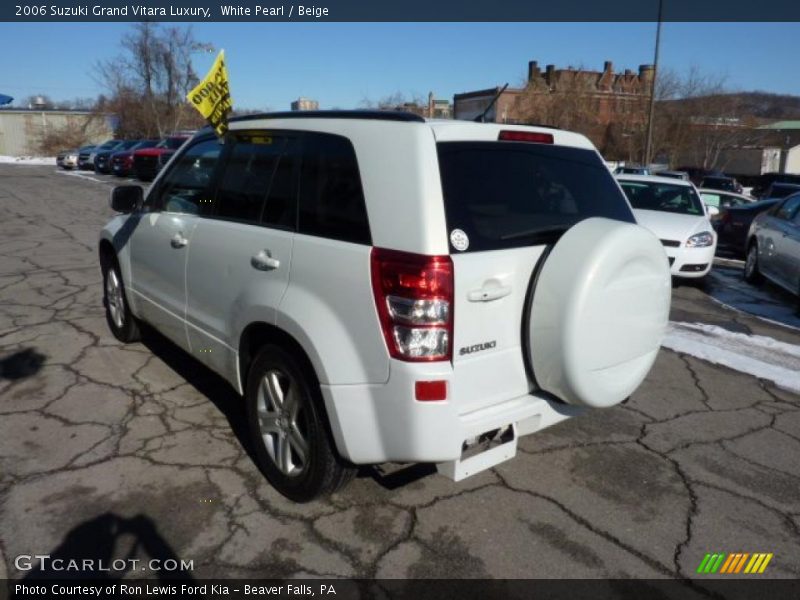 White Pearl / Beige 2006 Suzuki Grand Vitara Luxury