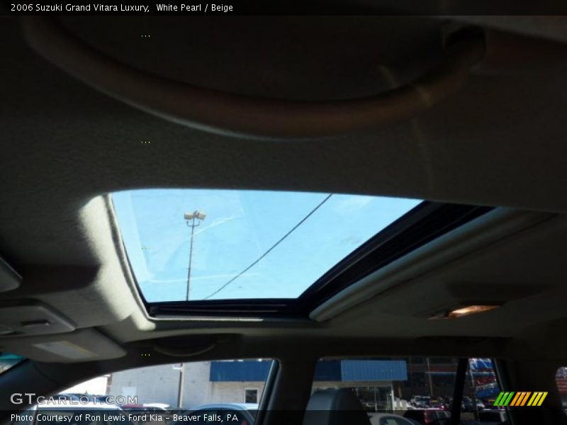 White Pearl / Beige 2006 Suzuki Grand Vitara Luxury