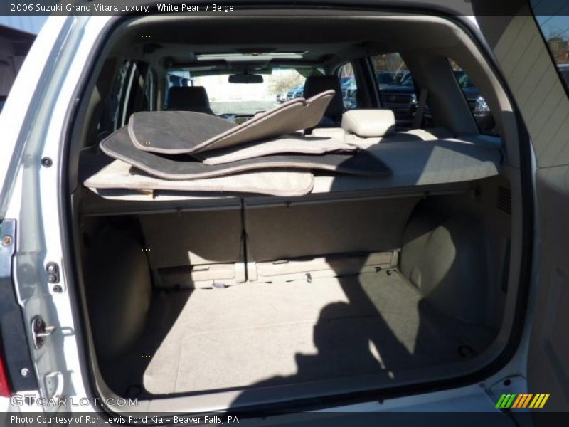 White Pearl / Beige 2006 Suzuki Grand Vitara Luxury