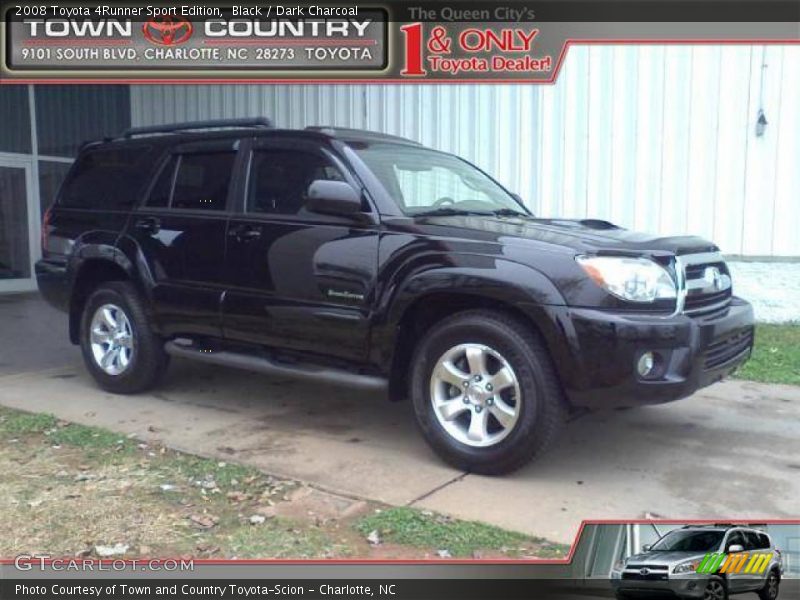 Black / Dark Charcoal 2008 Toyota 4Runner Sport Edition