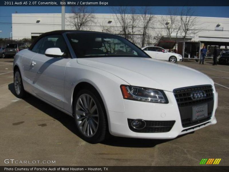Ibis White / Cardamom Beige 2011 Audi A5 2.0T Convertible