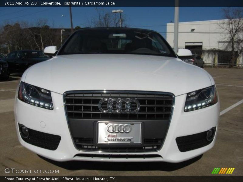 Ibis White / Cardamom Beige 2011 Audi A5 2.0T Convertible