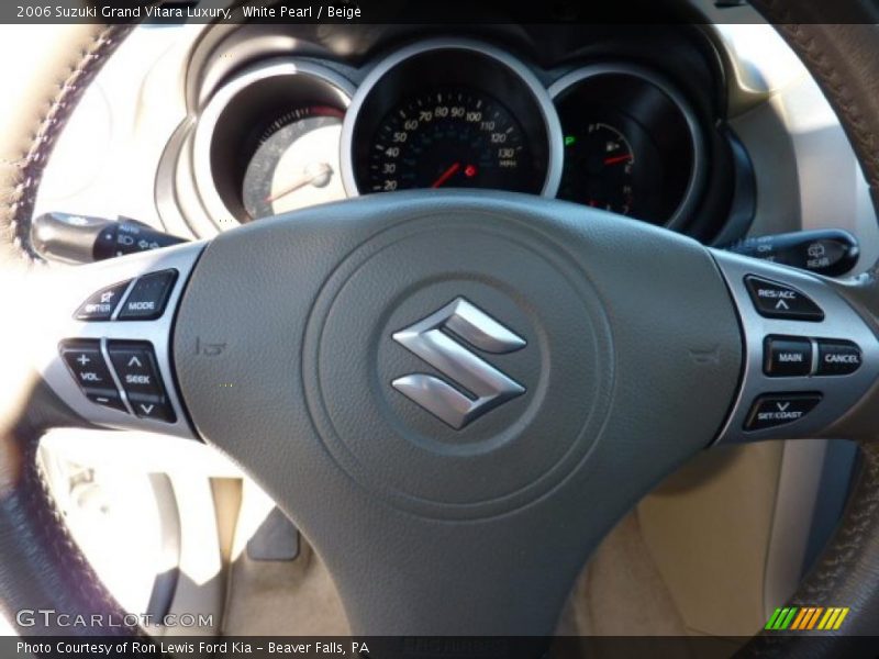 White Pearl / Beige 2006 Suzuki Grand Vitara Luxury