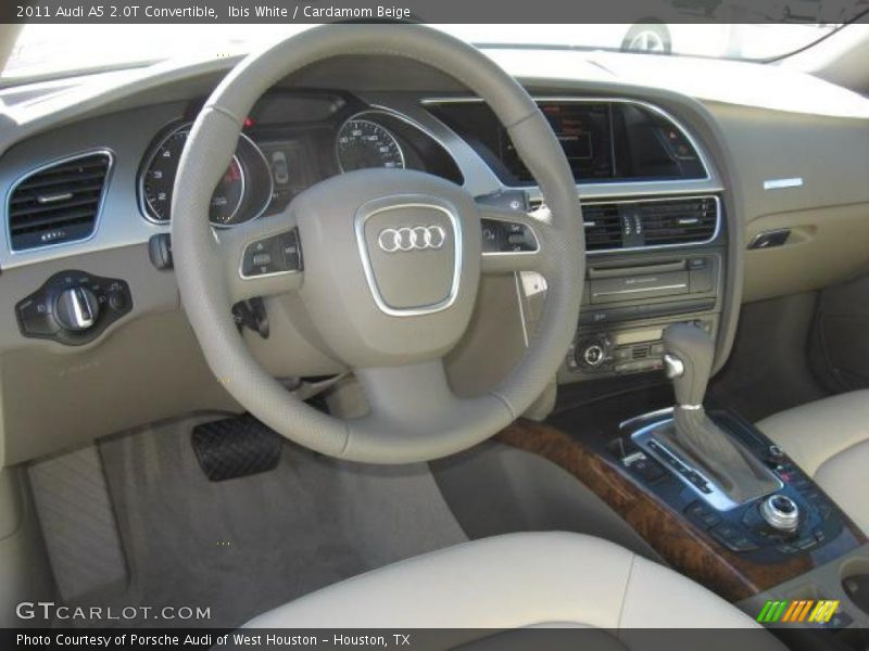 Ibis White / Cardamom Beige 2011 Audi A5 2.0T Convertible