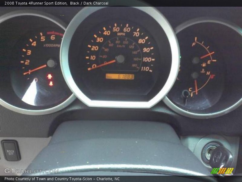 Black / Dark Charcoal 2008 Toyota 4Runner Sport Edition