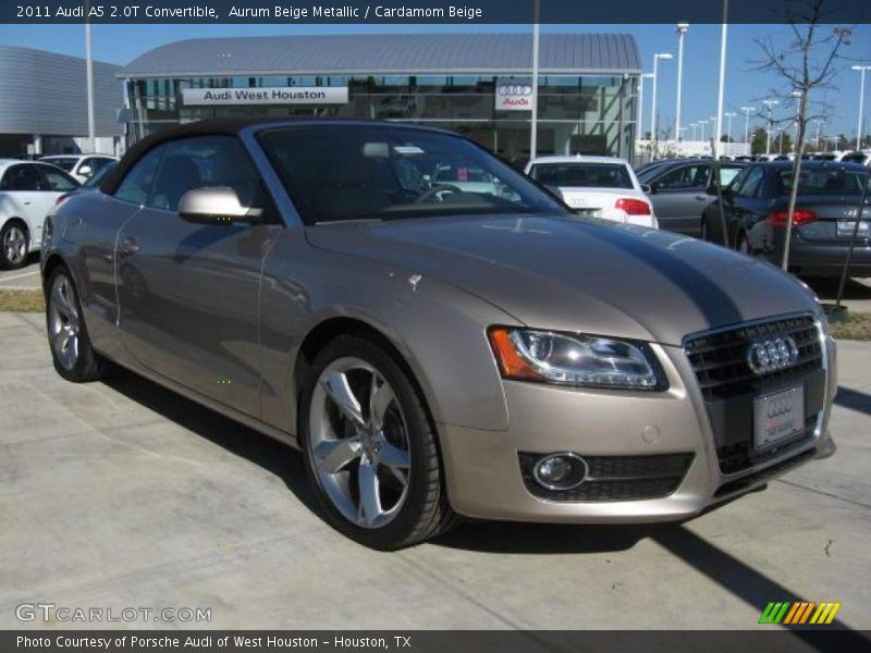 Aurum Beige Metallic / Cardamom Beige 2011 Audi A5 2.0T Convertible