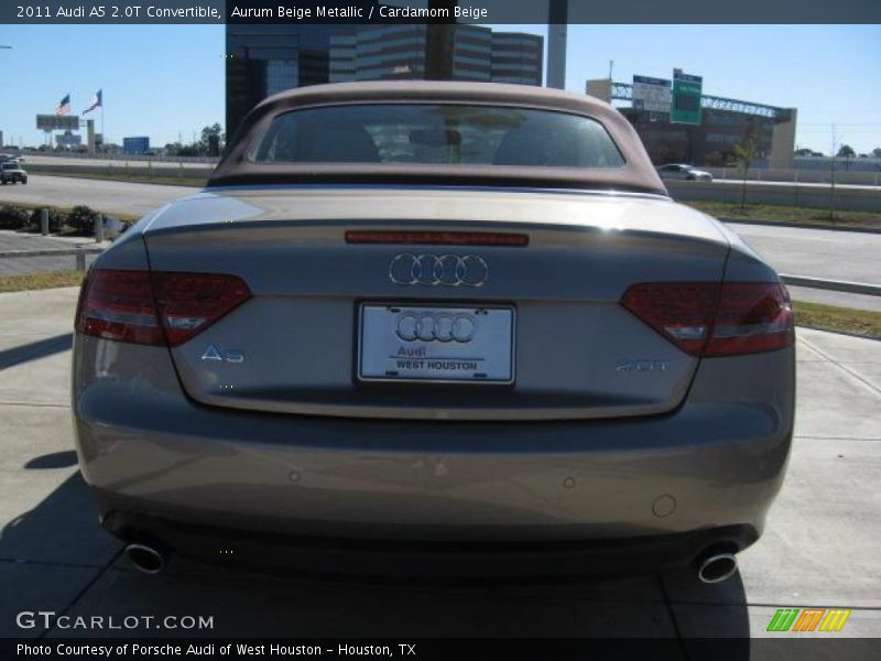 Aurum Beige Metallic / Cardamom Beige 2011 Audi A5 2.0T Convertible