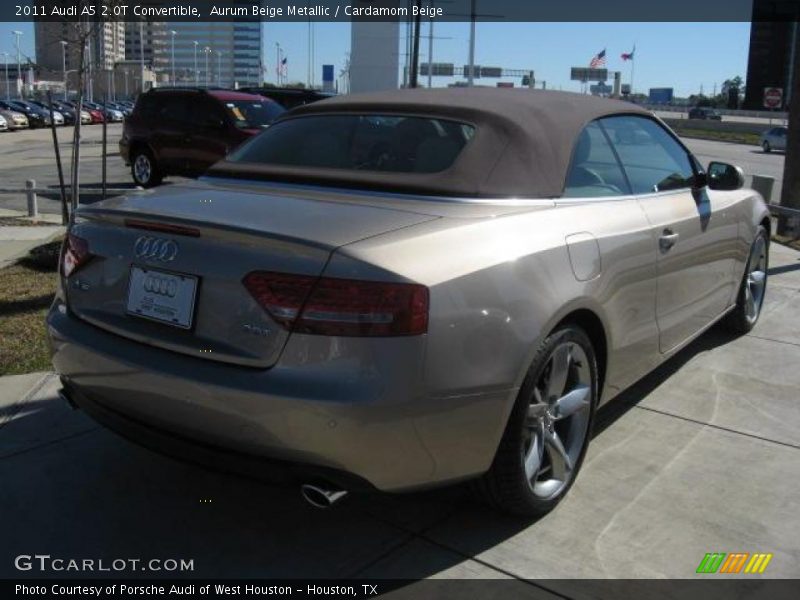 Aurum Beige Metallic / Cardamom Beige 2011 Audi A5 2.0T Convertible