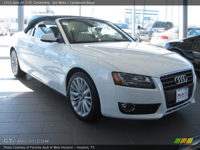 Ibis White / Cardamom Beige 2011 Audi A5 2.0T Convertible