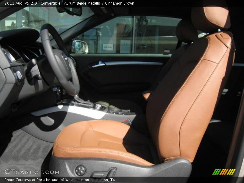 Aurum Beige Metallic / Cinnamon Brown 2011 Audi A5 2.0T Convertible