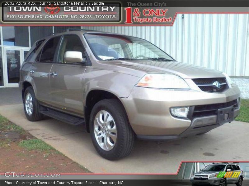 Sandstone Metallic / Saddle 2003 Acura MDX Touring