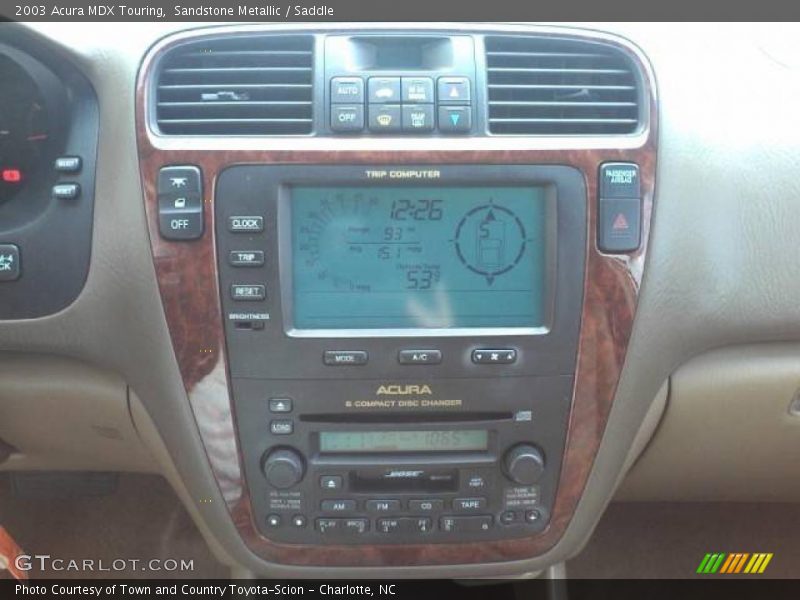Sandstone Metallic / Saddle 2003 Acura MDX Touring