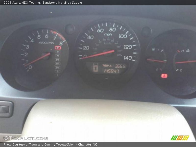 Sandstone Metallic / Saddle 2003 Acura MDX Touring