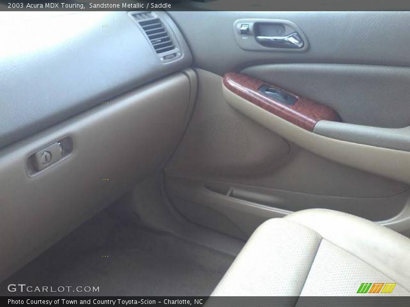 Sandstone Metallic / Saddle 2003 Acura MDX Touring