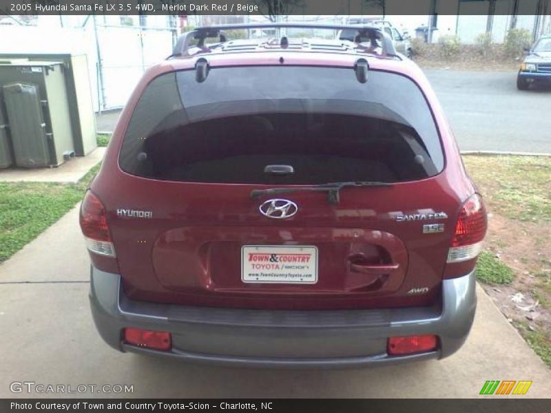 Merlot Dark Red / Beige 2005 Hyundai Santa Fe LX 3.5 4WD