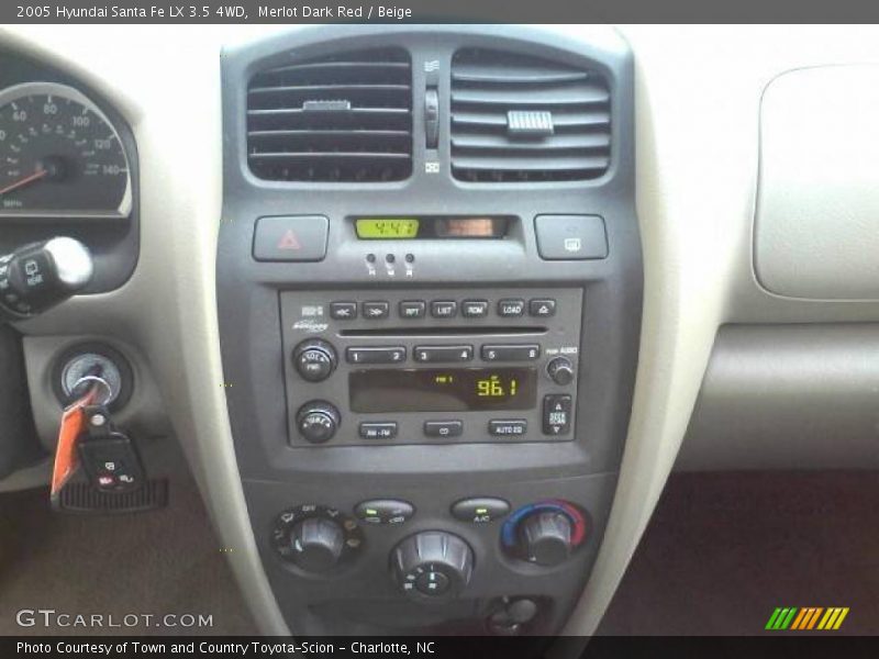 Merlot Dark Red / Beige 2005 Hyundai Santa Fe LX 3.5 4WD