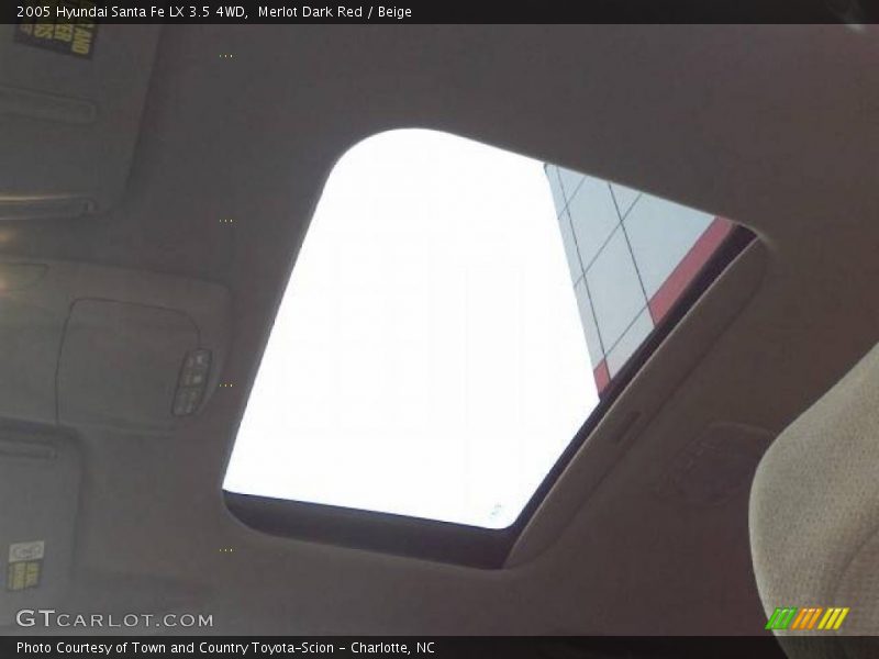 Merlot Dark Red / Beige 2005 Hyundai Santa Fe LX 3.5 4WD