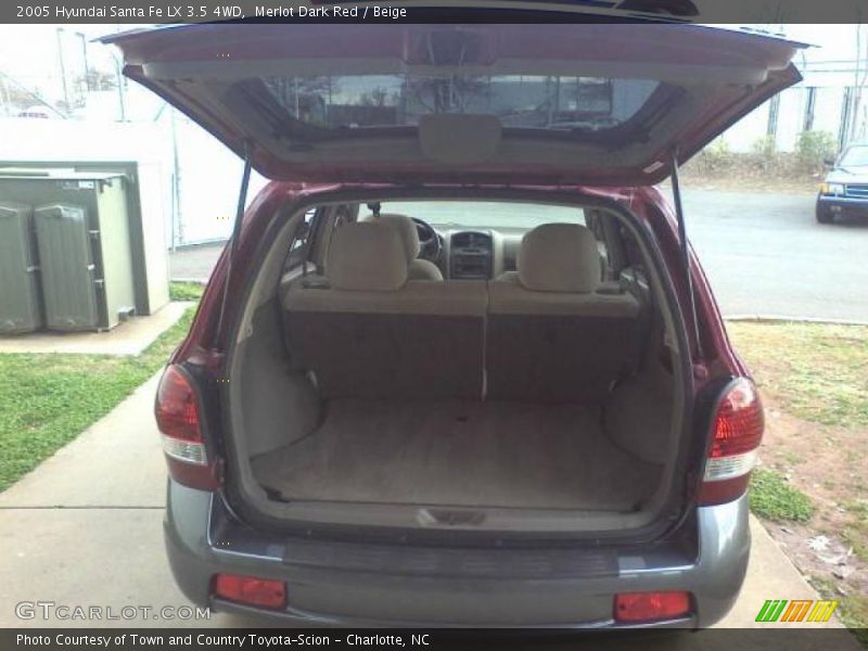 Merlot Dark Red / Beige 2005 Hyundai Santa Fe LX 3.5 4WD