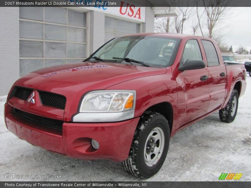 Lava Red / Slate 2007 Mitsubishi Raider LS Double Cab 4x4