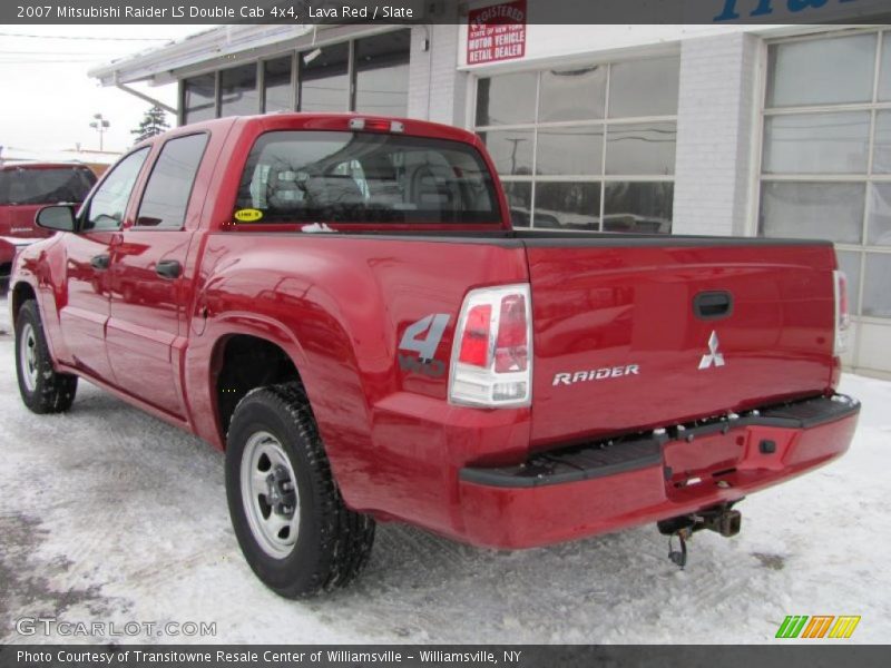 Lava Red / Slate 2007 Mitsubishi Raider LS Double Cab 4x4