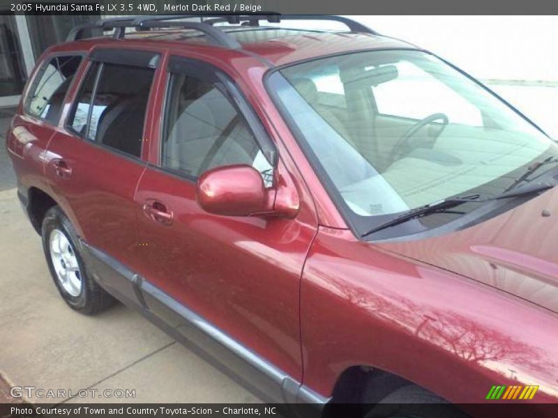 Merlot Dark Red / Beige 2005 Hyundai Santa Fe LX 3.5 4WD