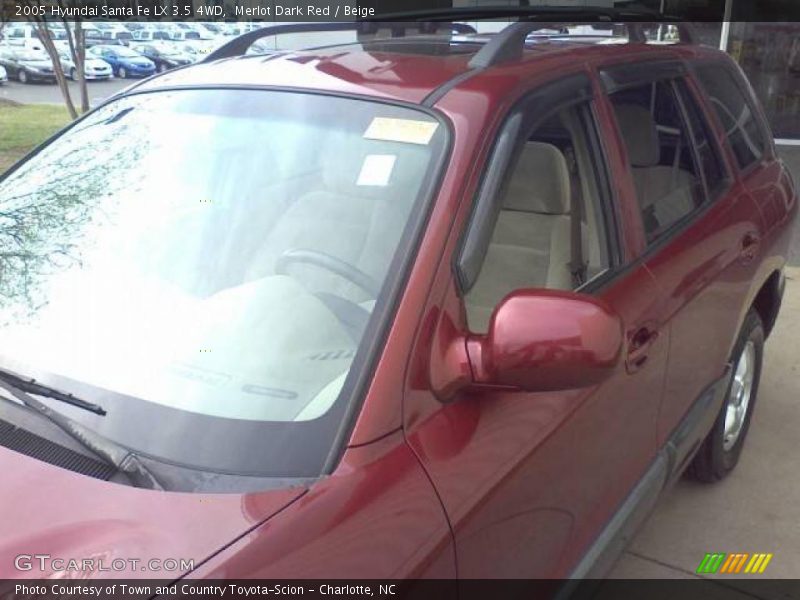 Merlot Dark Red / Beige 2005 Hyundai Santa Fe LX 3.5 4WD