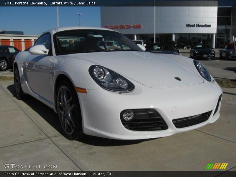 Carrara White / Sand Beige 2011 Porsche Cayman S