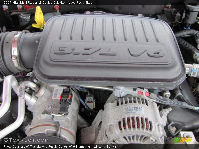 Lava Red / Slate 2007 Mitsubishi Raider LS Double Cab 4x4