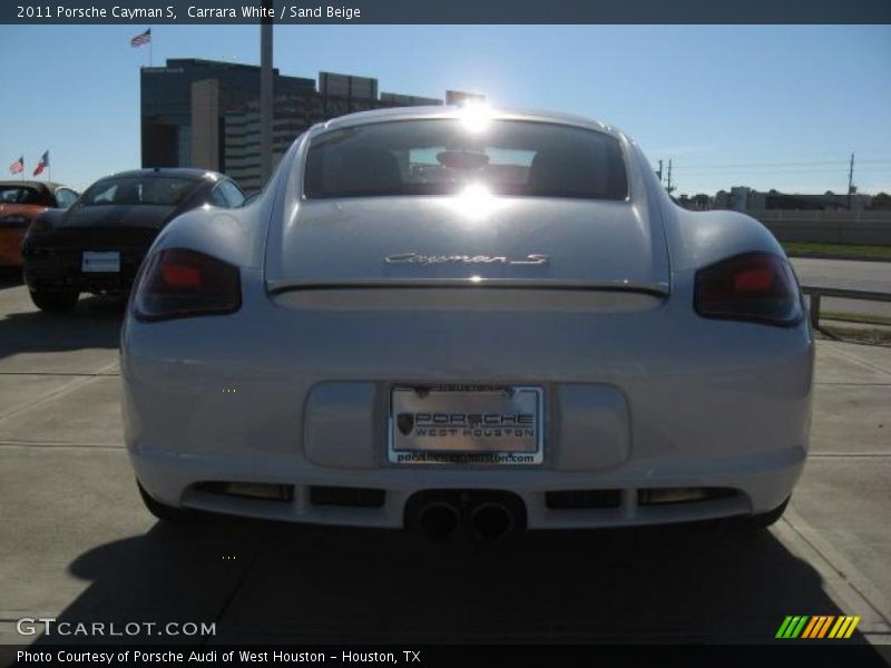 Carrara White / Sand Beige 2011 Porsche Cayman S