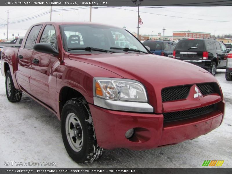 Lava Red / Slate 2007 Mitsubishi Raider LS Double Cab 4x4
