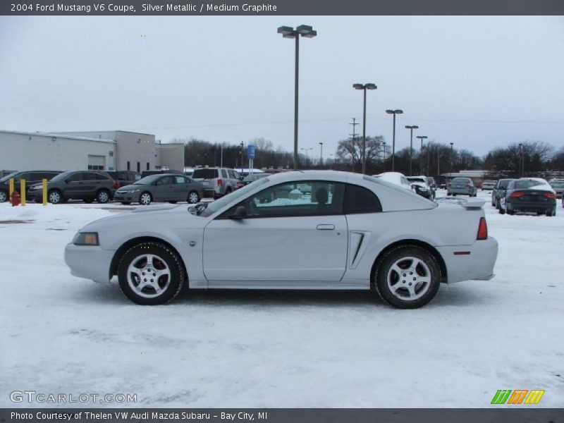 Silver Metallic / Medium Graphite 2004 Ford Mustang V6 Coupe