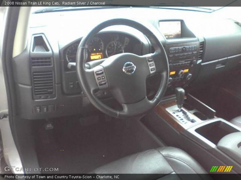 Radiant Silver / Charcoal 2008 Nissan Titan LE King Cab