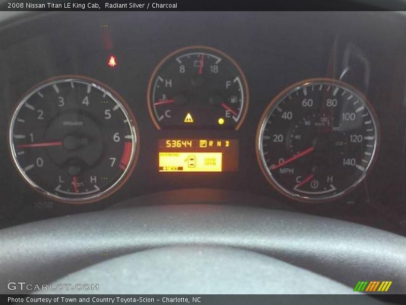 Radiant Silver / Charcoal 2008 Nissan Titan LE King Cab