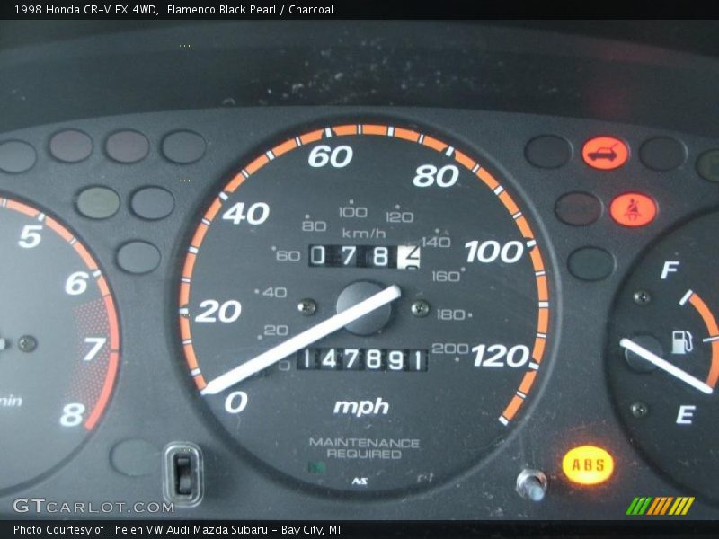 Flamenco Black Pearl / Charcoal 1998 Honda CR-V EX 4WD