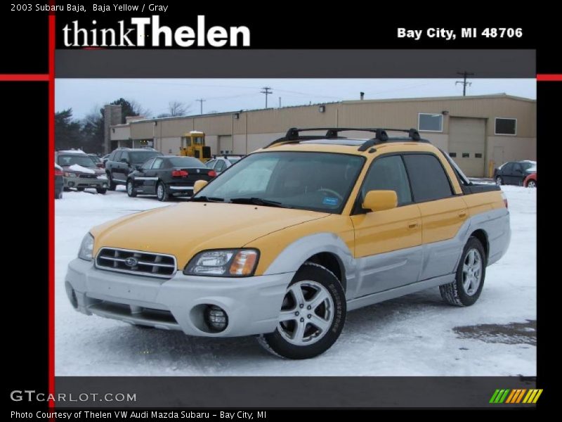 Baja Yellow / Gray 2003 Subaru Baja
