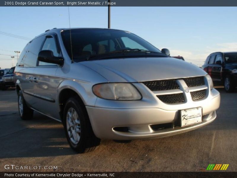 Bright Silver Metallic / Taupe 2001 Dodge Grand Caravan Sport