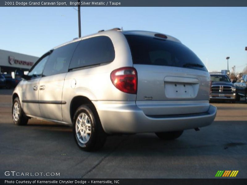 Bright Silver Metallic / Taupe 2001 Dodge Grand Caravan Sport