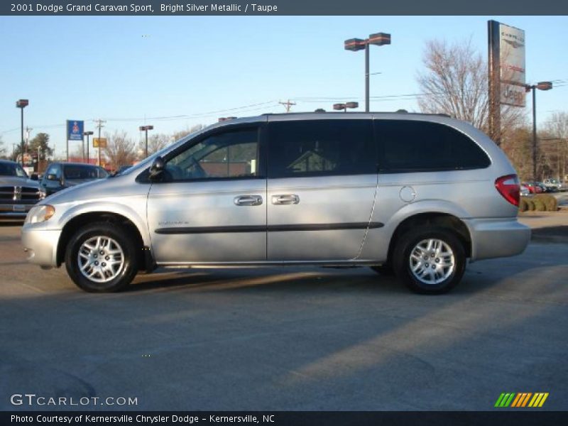 Bright Silver Metallic / Taupe 2001 Dodge Grand Caravan Sport