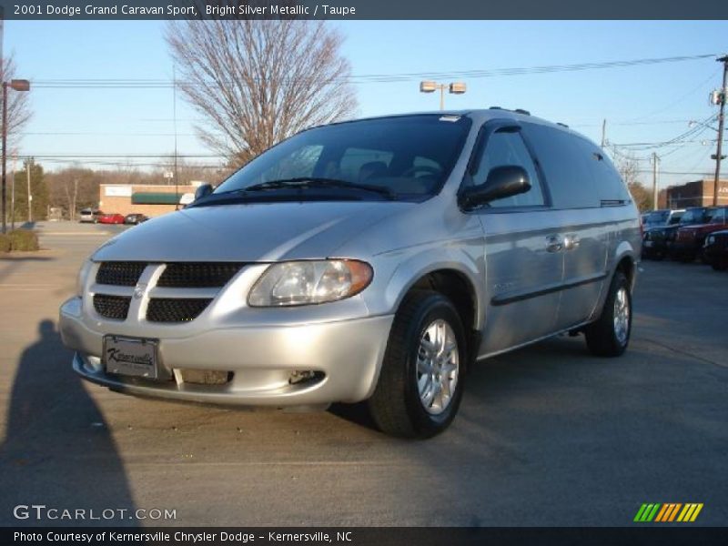Bright Silver Metallic / Taupe 2001 Dodge Grand Caravan Sport