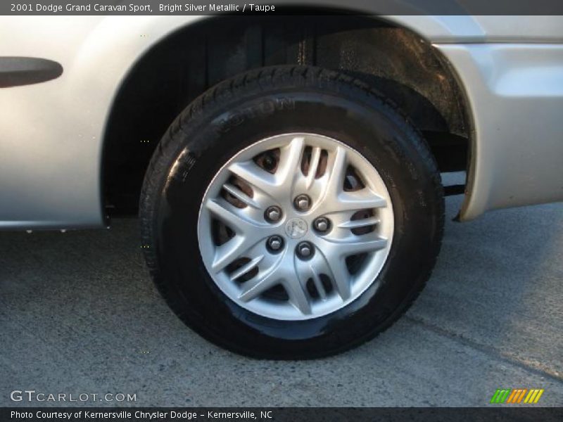 Bright Silver Metallic / Taupe 2001 Dodge Grand Caravan Sport