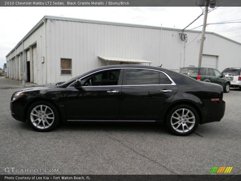 Black Granite Metallic / Ebony/Brick 2010 Chevrolet Malibu LTZ Sedan