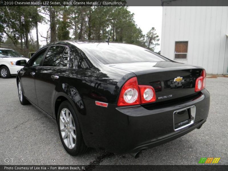 Black Granite Metallic / Ebony/Brick 2010 Chevrolet Malibu LTZ Sedan