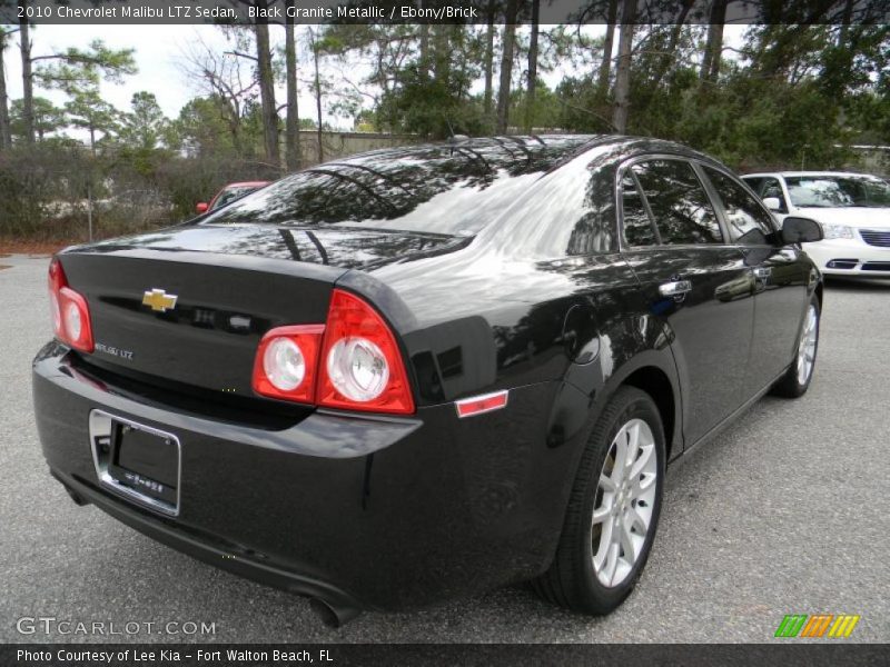 Black Granite Metallic / Ebony/Brick 2010 Chevrolet Malibu LTZ Sedan