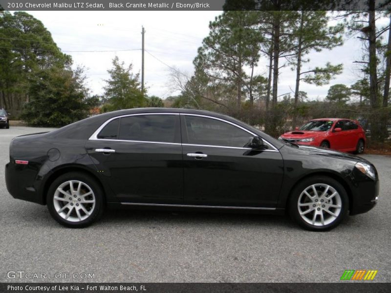 Black Granite Metallic / Ebony/Brick 2010 Chevrolet Malibu LTZ Sedan