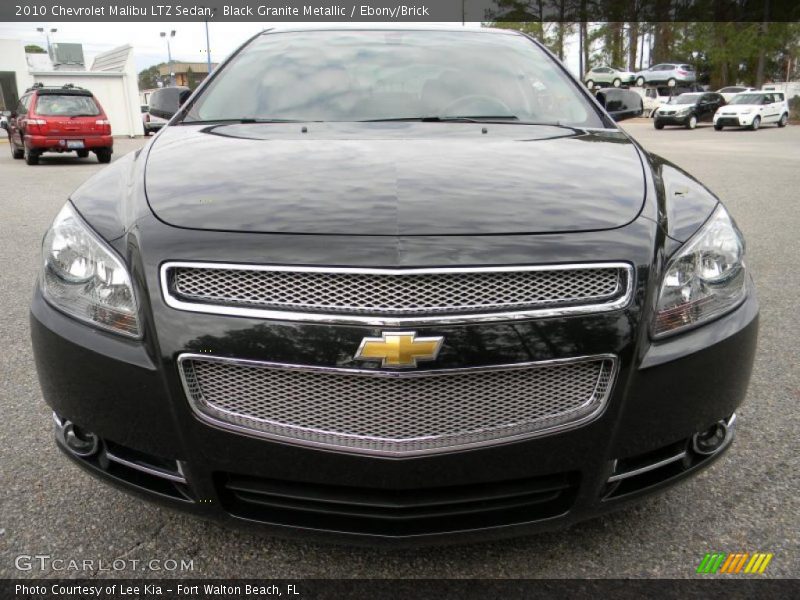 Black Granite Metallic / Ebony/Brick 2010 Chevrolet Malibu LTZ Sedan