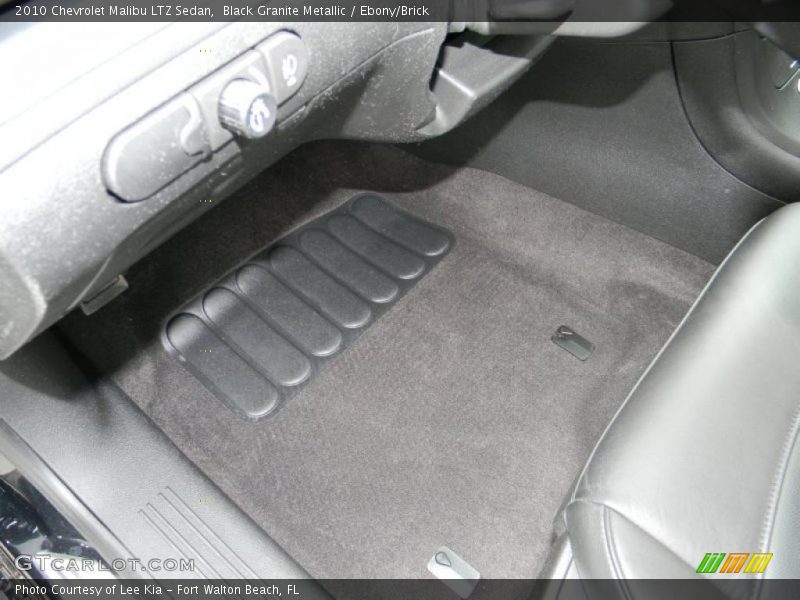 Black Granite Metallic / Ebony/Brick 2010 Chevrolet Malibu LTZ Sedan