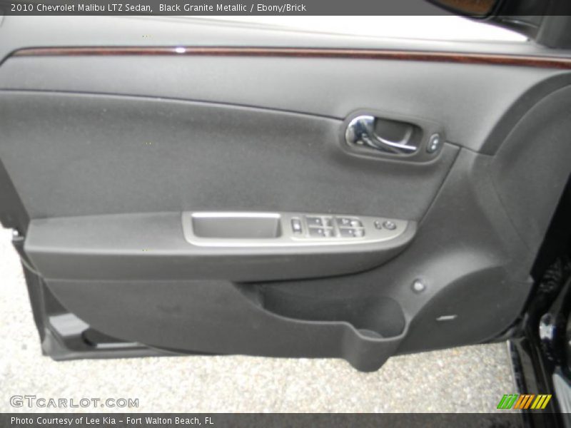 Black Granite Metallic / Ebony/Brick 2010 Chevrolet Malibu LTZ Sedan