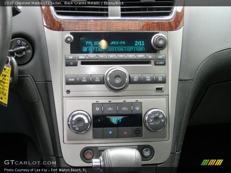 Black Granite Metallic / Ebony/Brick 2010 Chevrolet Malibu LTZ Sedan