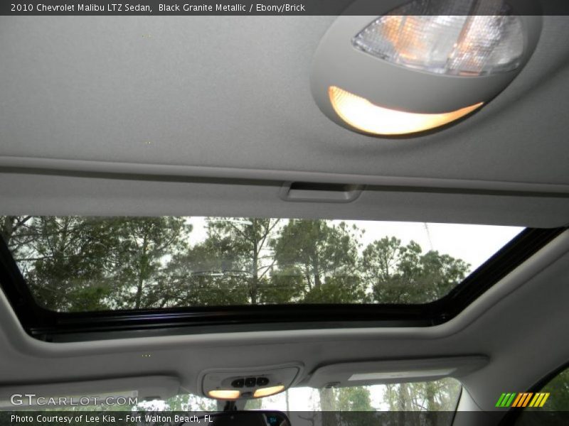 Black Granite Metallic / Ebony/Brick 2010 Chevrolet Malibu LTZ Sedan