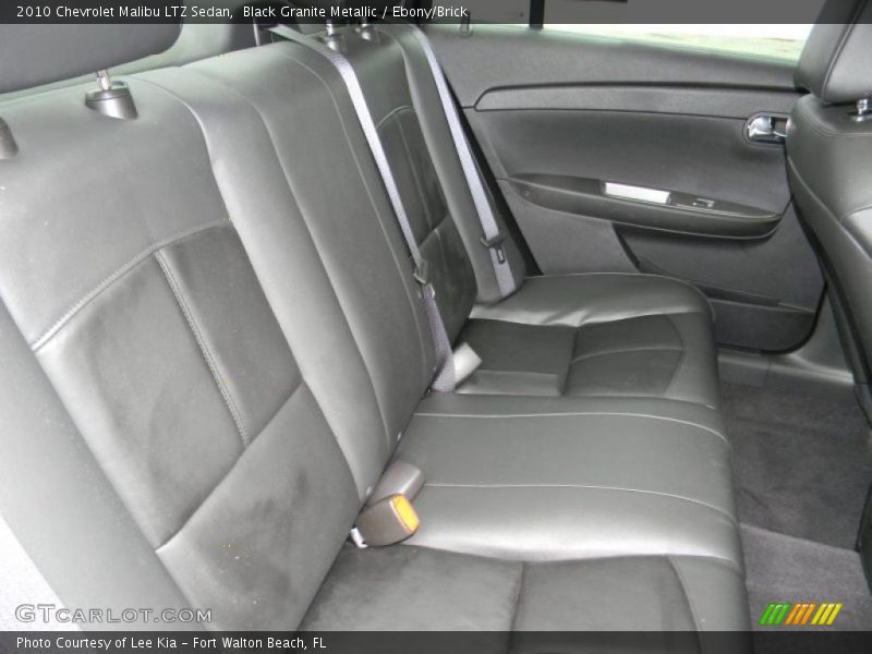 Black Granite Metallic / Ebony/Brick 2010 Chevrolet Malibu LTZ Sedan